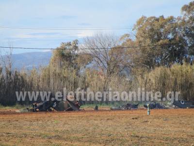 Καλαμάτα: Συντριβή εκπαιδευτικού αεροσκάφους της 120 ΠΕΑ σε κτήμα στον Μπουρνιά
