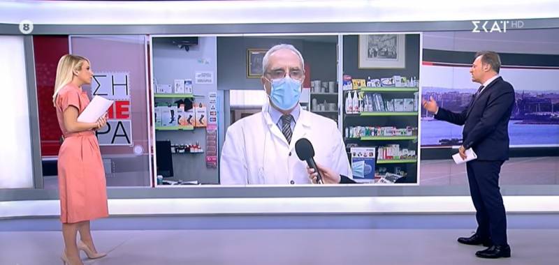 Έξαλλος με τον ΣΚΑΪ ο Κώστας Λουράντος: Ντροπή σας, φύγετε από το φαρμακείο μου (Βίντεο)