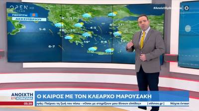 Καιρός 08/12/2022: Εκτόνωση του βαρομετρικού χαμηλού (βίντεο)