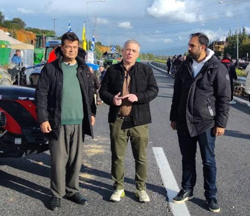 "Πρώτα η Πελοπόννησος": Στο αγροτικό μπλόκο της Αρχαίας Νεμέας η παράταξη Μάκαρη