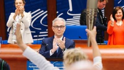 Το Συμβούλιο της Ευρώπης γέμισε Ελλάδα-Ο πρόεδρος της κοινοβουλευτικής συνέλευσης Θ.Ρουσόπουλος υποδέχτηκε την Ολυμπιακή Φλόγα