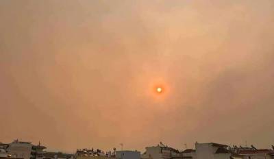 Θολός ο ορίζοντας σε Αχαΐα και Αιτωλοακαρνανία από τη φωτιά στη Βοιωτία