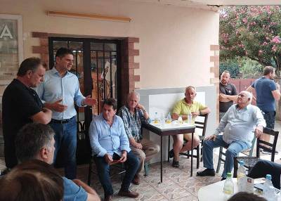 Επισκέψεις Αθανασόπουλου σε χωριά της Μεσσήνης