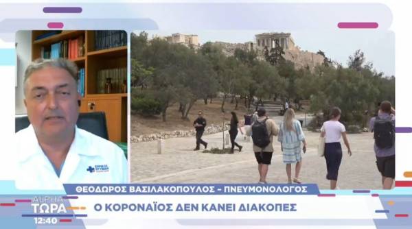 Βασιλακόπουλος: Όσοι μπορούν να κάνουν την 4η δόση πριν τις διακοπές (Βίντεο)