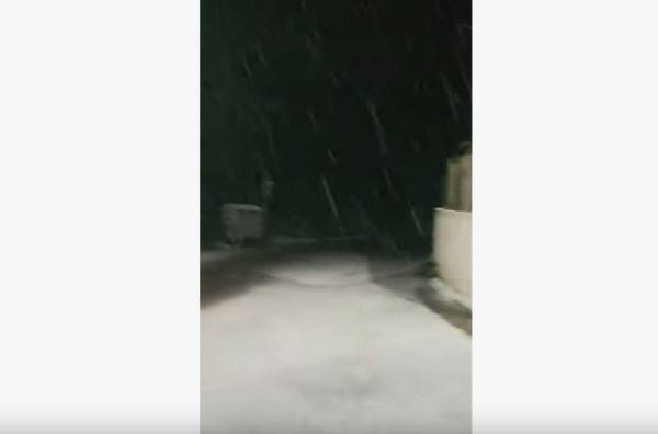 Μεσσηνία: Χιονοπτώσεις στα ορεινά του Δήμου Μεσσήνης (βίντεο)
