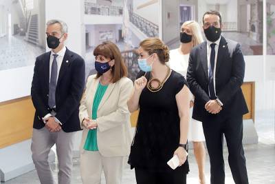 Θεσσαλονίκη: &quot;Δεν εκπροσωπώ καμία παράταξη, αλλά όλους τους Έλληνες&quot;, τόνισε η ΠτΔ Κατερίνα Σακελλαροπούλου