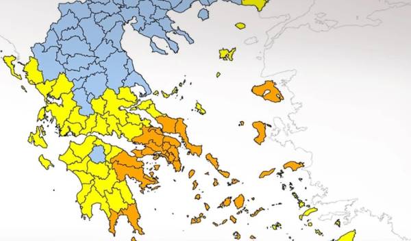 Πολύ υψηλός ο κίνδυνος πυρκαγιάς για 6 περιφέρειες της Ελλάδας αύριο, Τρίτη
