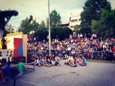 Παράσταση Καραγκιόζη στην Ανθοκομική Εκθεση Καλαμάτας