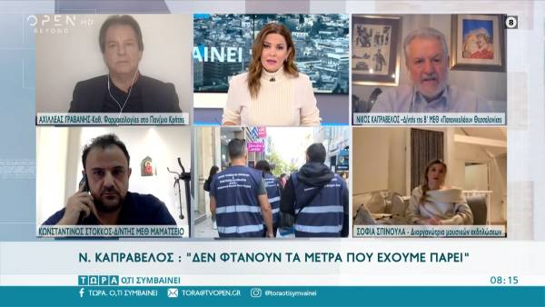 Καπραβέλος: Δεν φτάνουν τα μέτρα που έχουμε πάρει (Βίντεο)