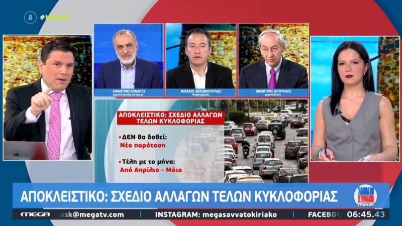 Τέλη κυκλοφορίας: Σχέδιο αλλαγών για τους ιδιοκτήτες Ι.Χ αυτοκινήτων