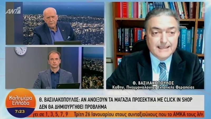 Βασιλακόπουλος: Ναι στο άνοιγμα της αγοράς με «click in shop» (Βίντεο)
