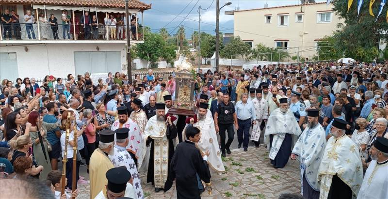Μεσσήνη: Επέστρεψε στο Βουλκάνο η εικόνα της Παναγίας