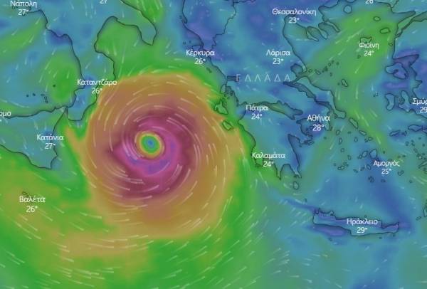 Μεσογειακός κυκλώνας Ιανός: Πώς θα κινηθεί η κακοκαιρία - Οι περιοχές που θα &quot;χτυπήσει&quot;